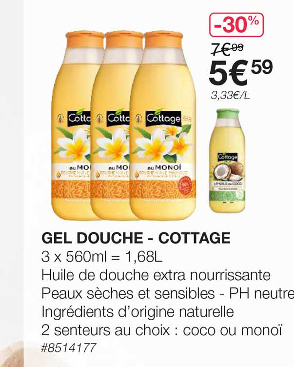 Gel Douche Cottage