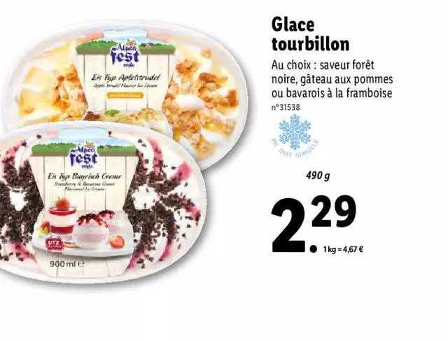 glace tourbillon alpen fest style