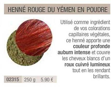 henné rouge du yémen en poudre