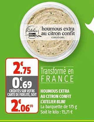 houmous extra au citron confit l'atelier blini