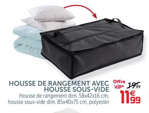 housse de rangement avec housse sous-vide