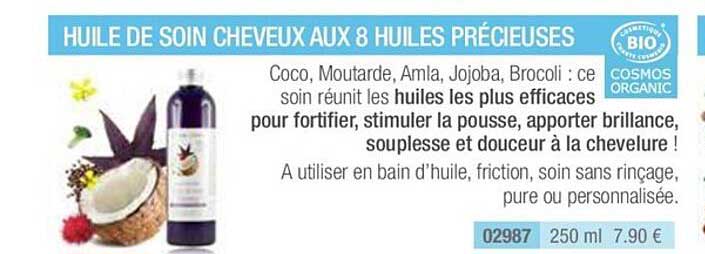 huile de soin cheveux aux 8 huiles précieuses