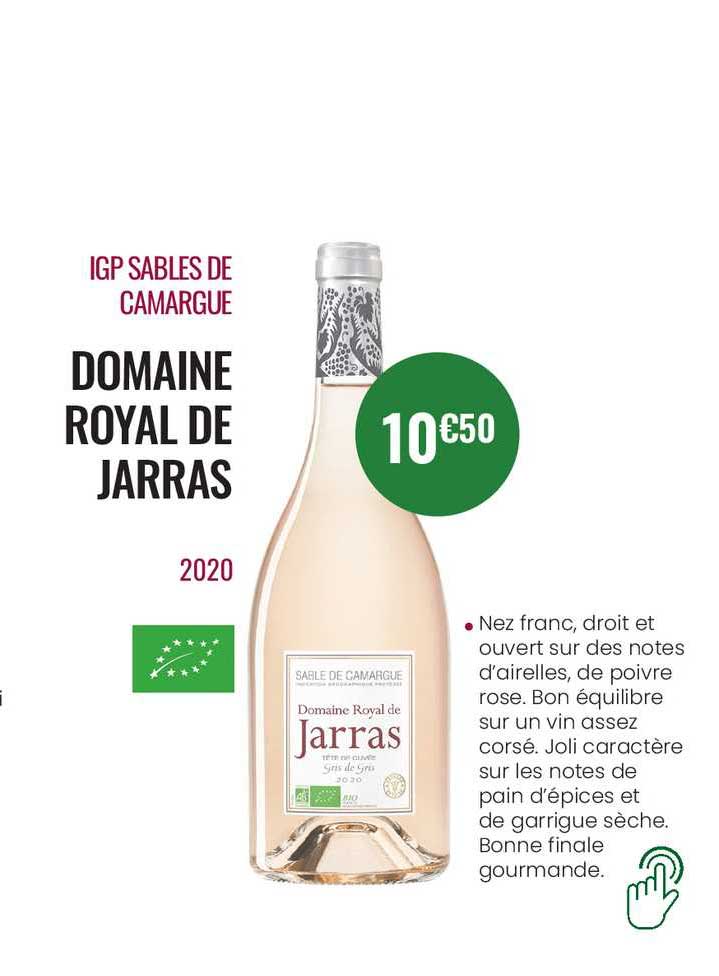 igp sables de camargue domaine royal de jarras 2020