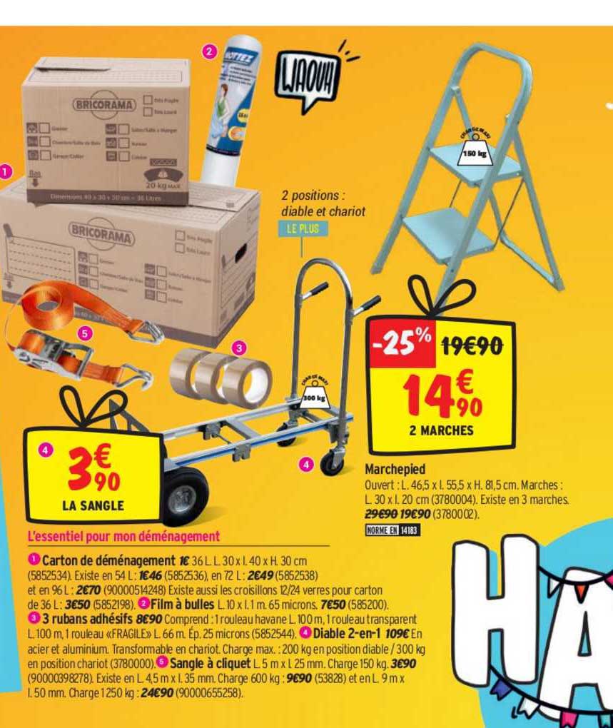 l'essentiel pour mon déménagement