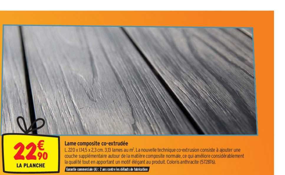 lame composite co-extrudée