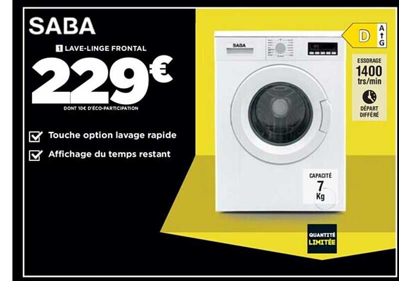 lave-linge frontal saba