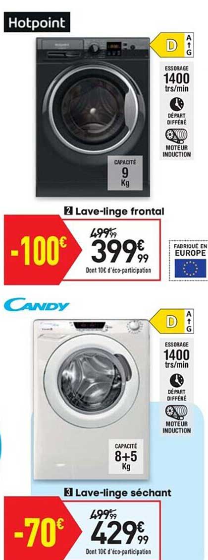 lave-linge frontal hotpoint lave-linge séchant candy