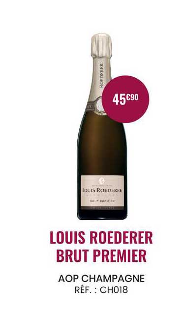 louis roederer brut premier aop champagne