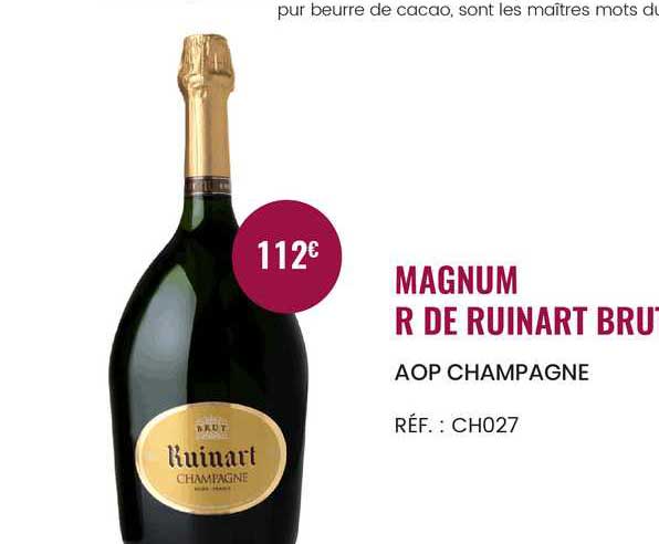 magnum r de ruinart brut aop champagne