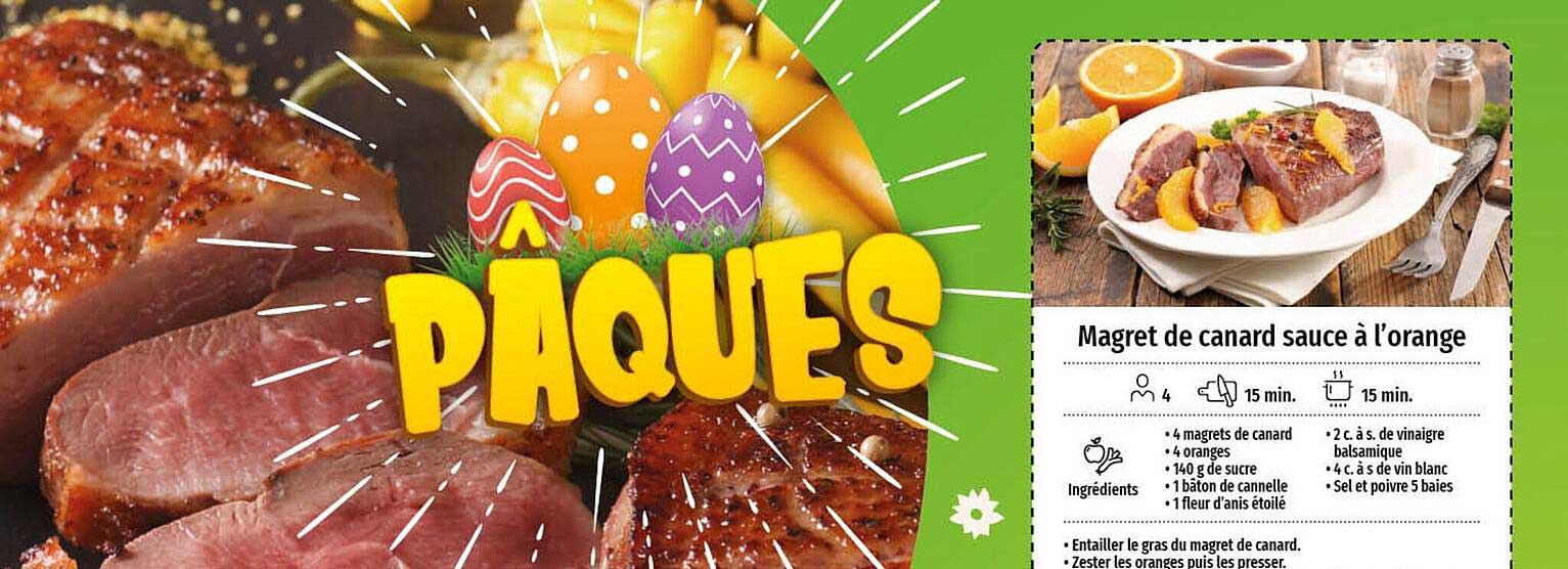 magret de canard sauce à l'orange