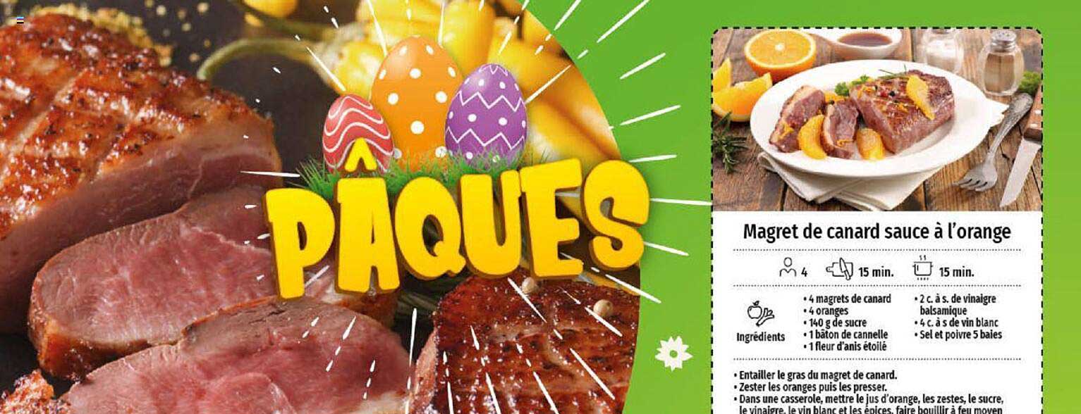 magret de canard sauce à l'orange