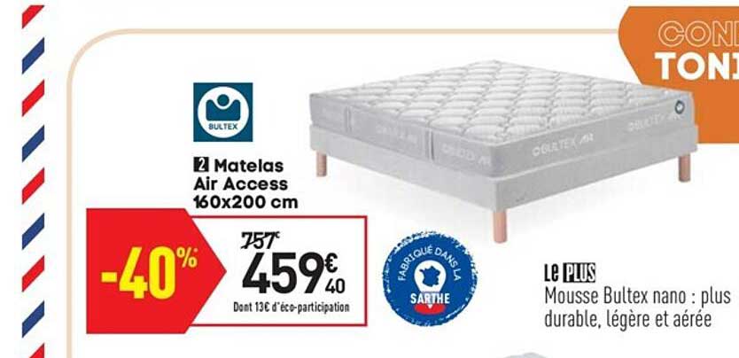 matelas air access 160x200 cm
