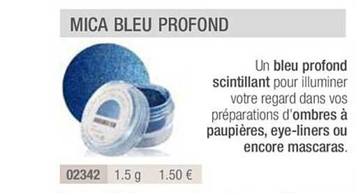 mica bleu profond