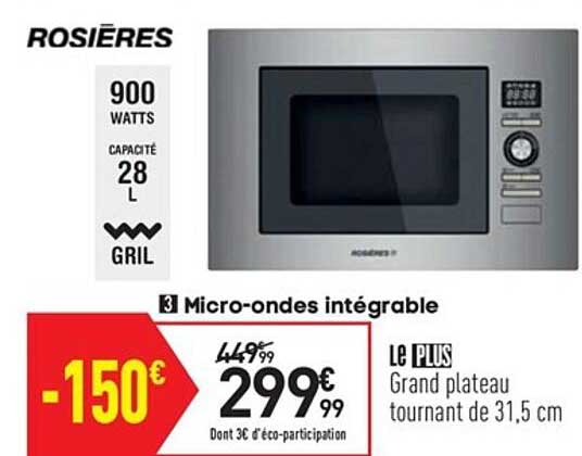 micro-ondes intégrable rosières