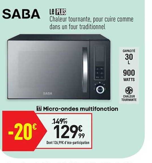 micro-ondes multifonction saba
