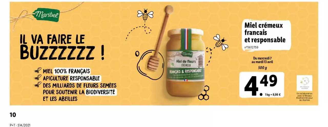 Miel Crémeux Français Et Responsable