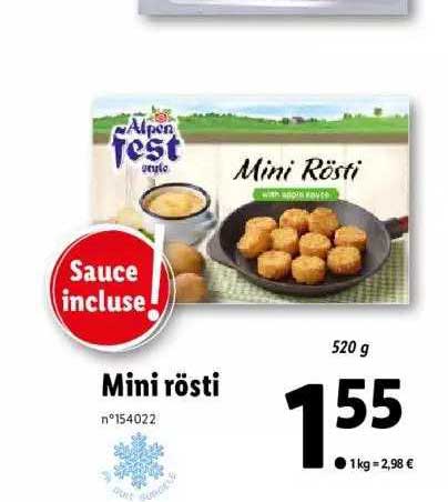 mini rösti alpen fest style