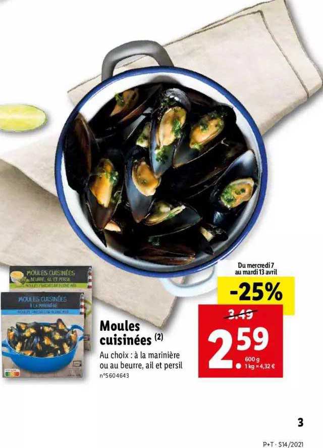 Moules Cuisinées