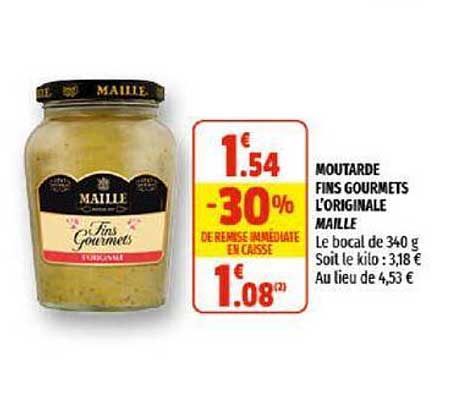 Moutarde Fins Gourmets L'originale Maille