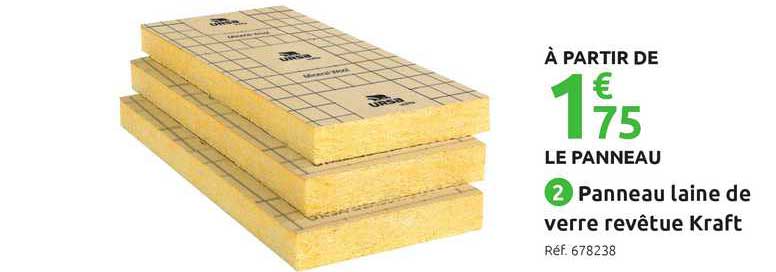 Panneau Laine De Verre Revêtue Kraft