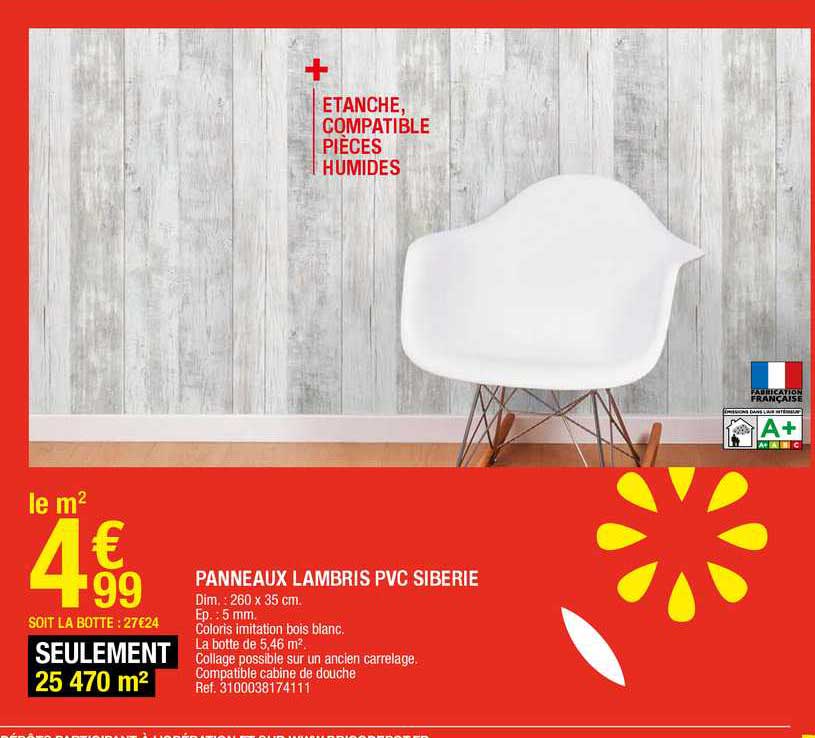 Panneaux Lambris Pvc Siberie