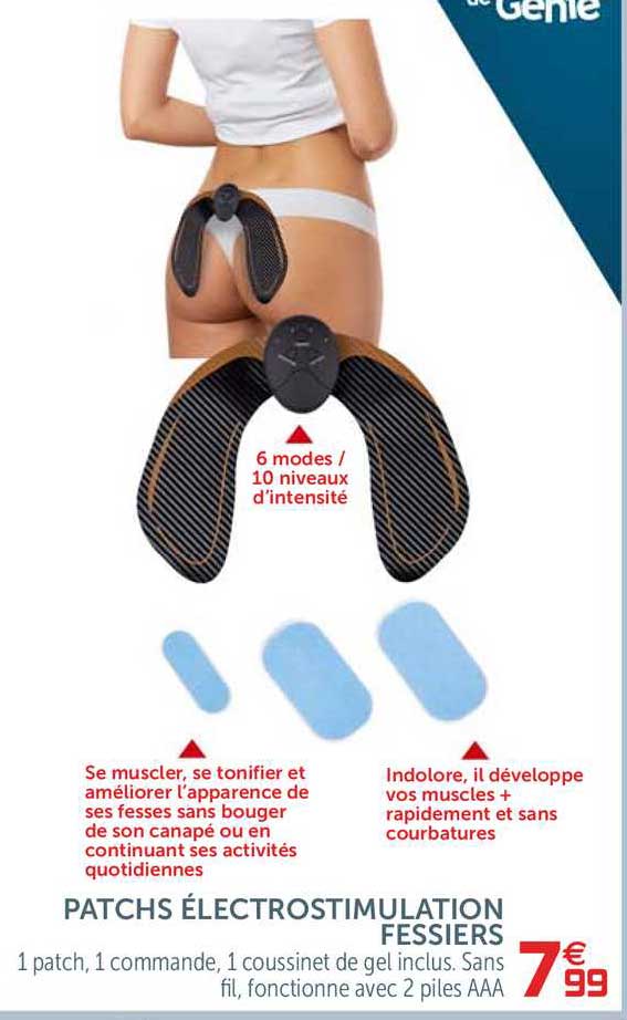 patchs électrostimulation fessiers