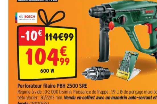 Perforateur Filaire Pbh2500 Sre