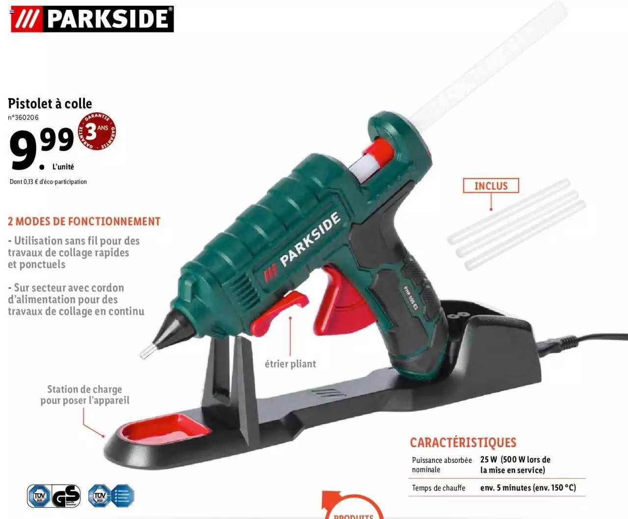 Pistolet à Colle Parkside