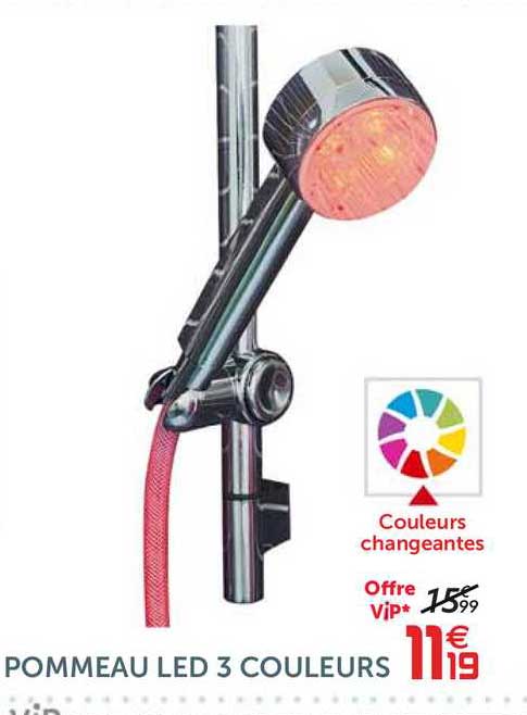 Pommeau Led 3 Couleurs