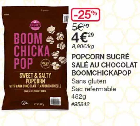 Popcorn Sucré Salé Au Chocolat Boomchickapop