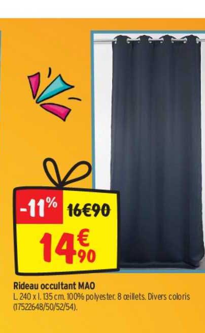 rideau occultant mao