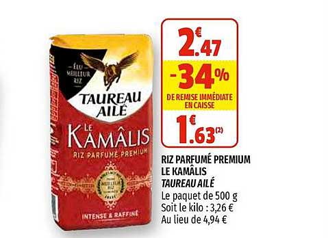 riz parfumé premium le kamälis taureau ailé