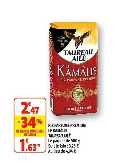 riz parfumé premium le kamälis taureau ailé