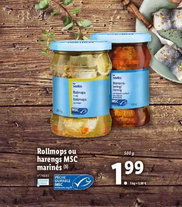 Rollmops Ou Harengs Msc Marinés Nautica