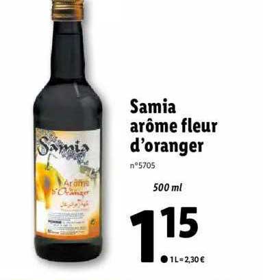 Samia Arôme Fleur D'oranger