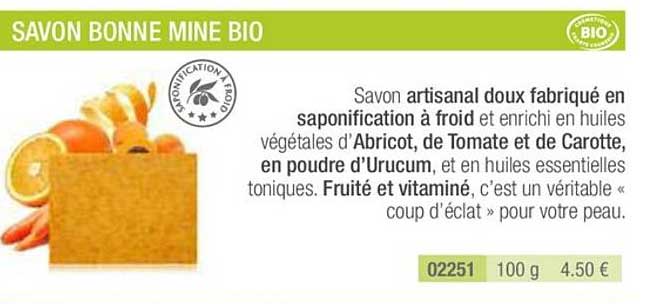savon bonne mine bio