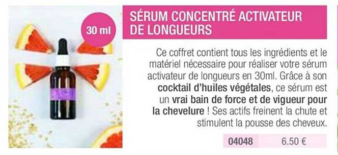 sérum concentré activateur de longueurs