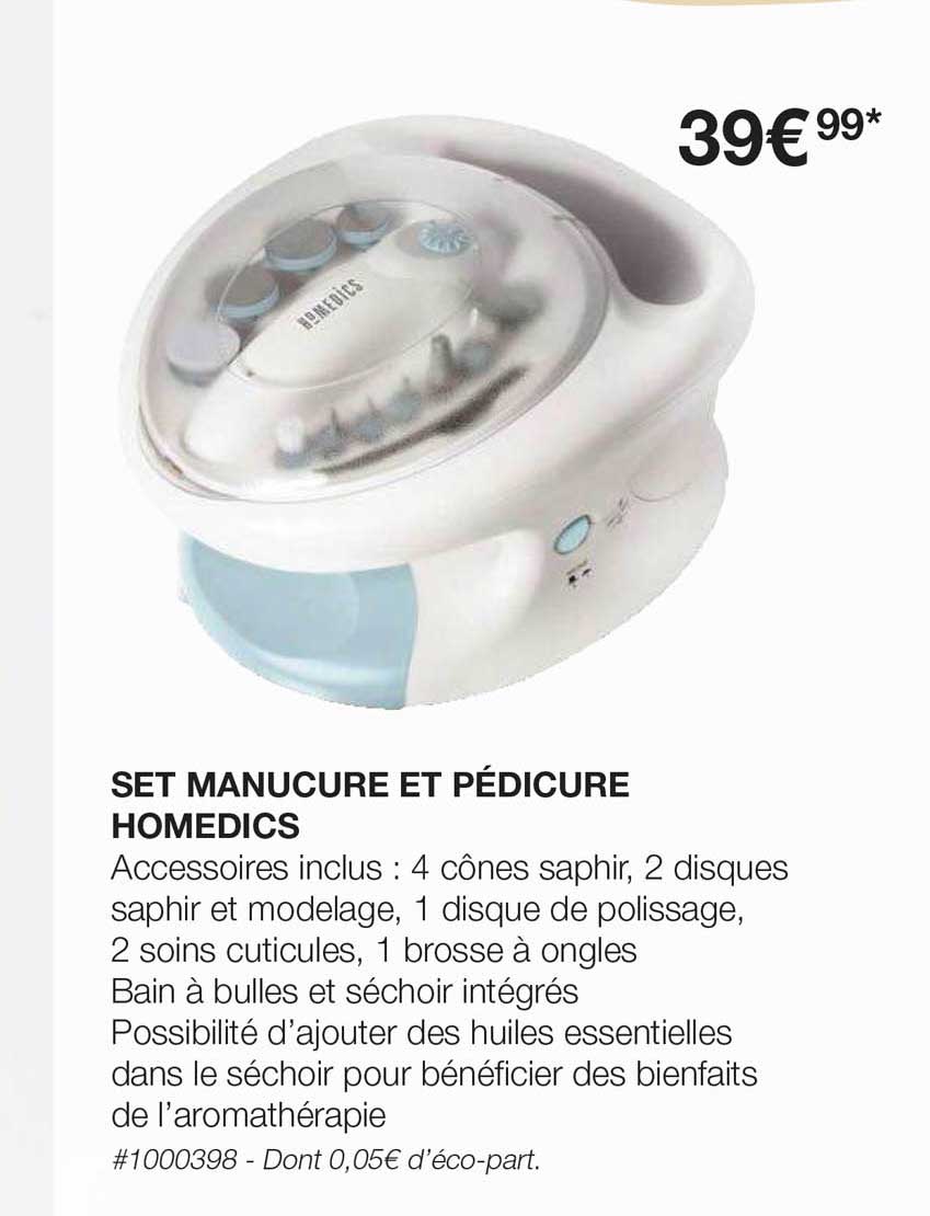 set manucure et pédicure homedics
