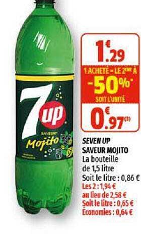 seven up saveur mojito