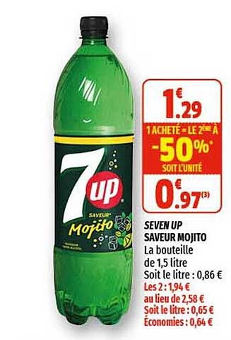 seven up saveur mojito
