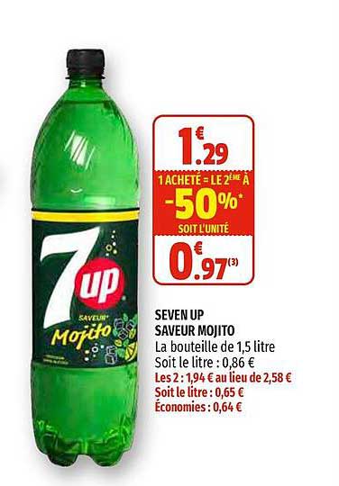 seven up saveur mojito