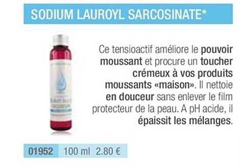 sodium lauroyl sarcosinate