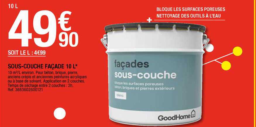 Sous-couche Façade 10 L Goodhome