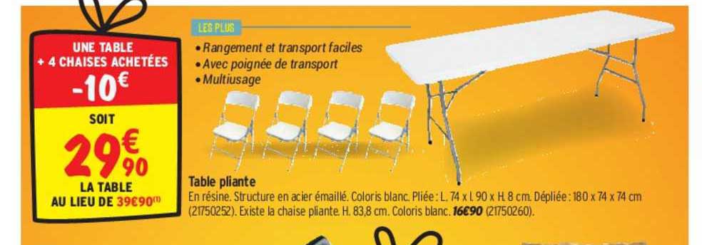 Table Pliante