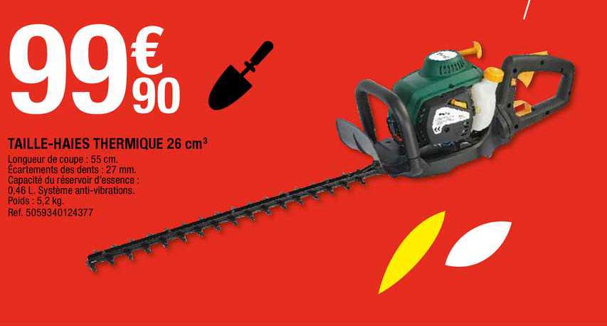 Taille-haies Thermique 26 Cm3