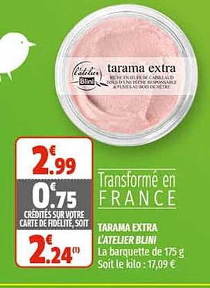 tarama extra l'atelier blini