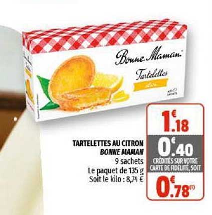 tartelettes au citron bonne maman