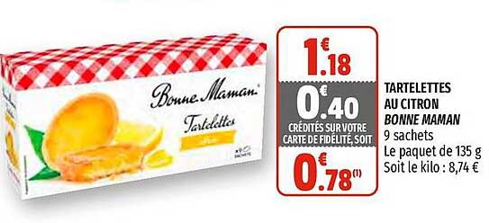 tartelettes au citron bonne maman