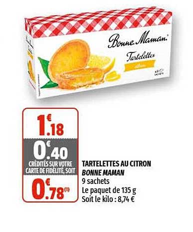 tartelettes au citron bonne maman