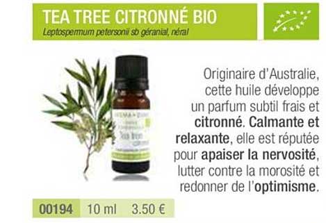 tea tree citronné bio